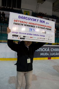 Hokejové utkání pro dětskou onkologii